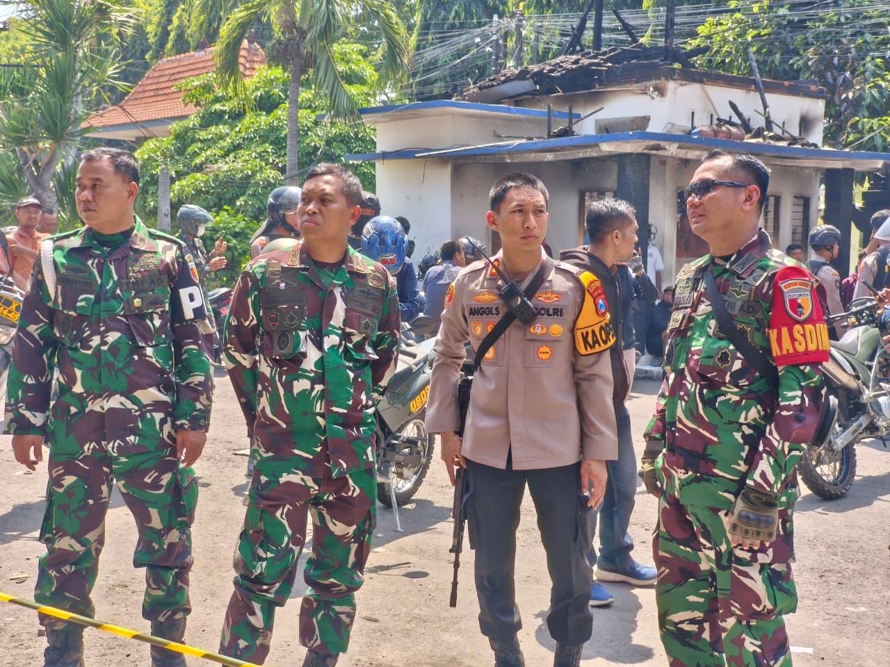 Pastikan Situasi Aman dan Nyaman Pasca Aksi Demo, Kapolres Kediri Kota dan Dandim 0809 Kediri Patroli Gabungan