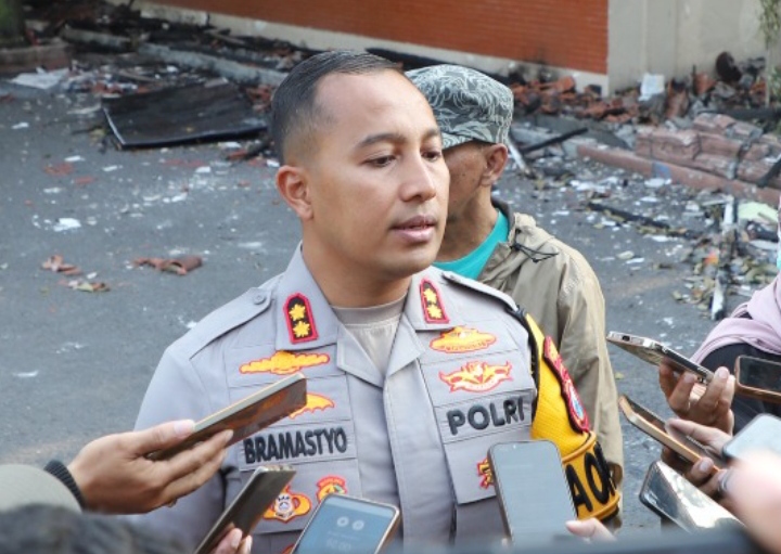 Polres Kediri Mengamankan Sedikitnya 123 Orang, Diduga Terlibat Aksi Anarkis Saat Unjuk Rasa Diwilayah Kabupaten Kediri