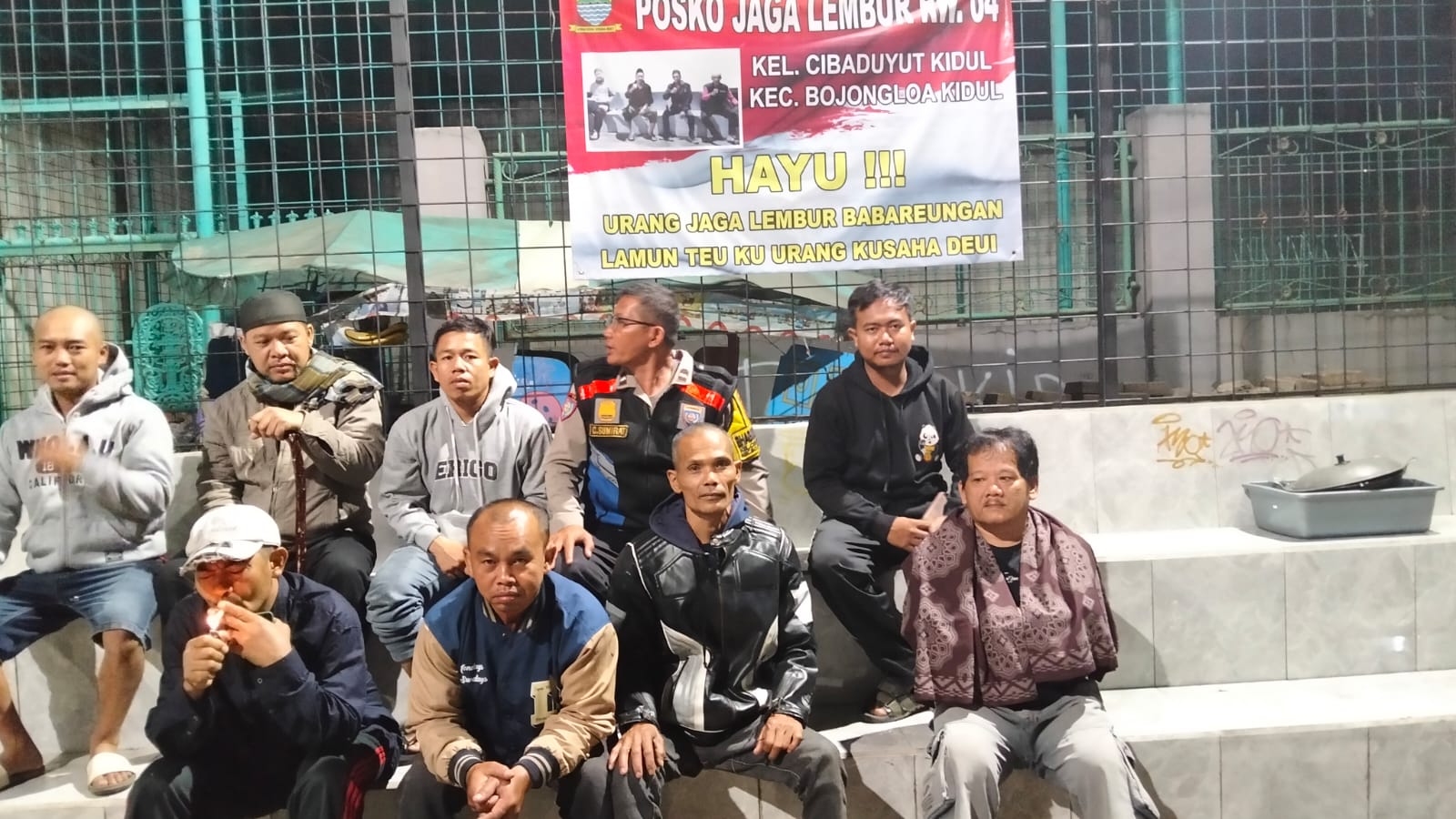 Bhabinkamtibmas Polsek Bojongloa kidul Laksanakan Monitoring Kegiatan Satkamling