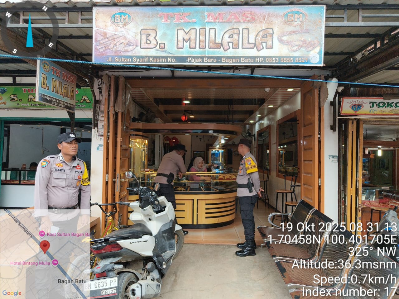 Polsek Bagan Sinembah Gelar Operasi Cipta Kondisi (KRYD) untuk Jaga Keamanan WilayahBagan Sinembah, 19 Oktober 2025