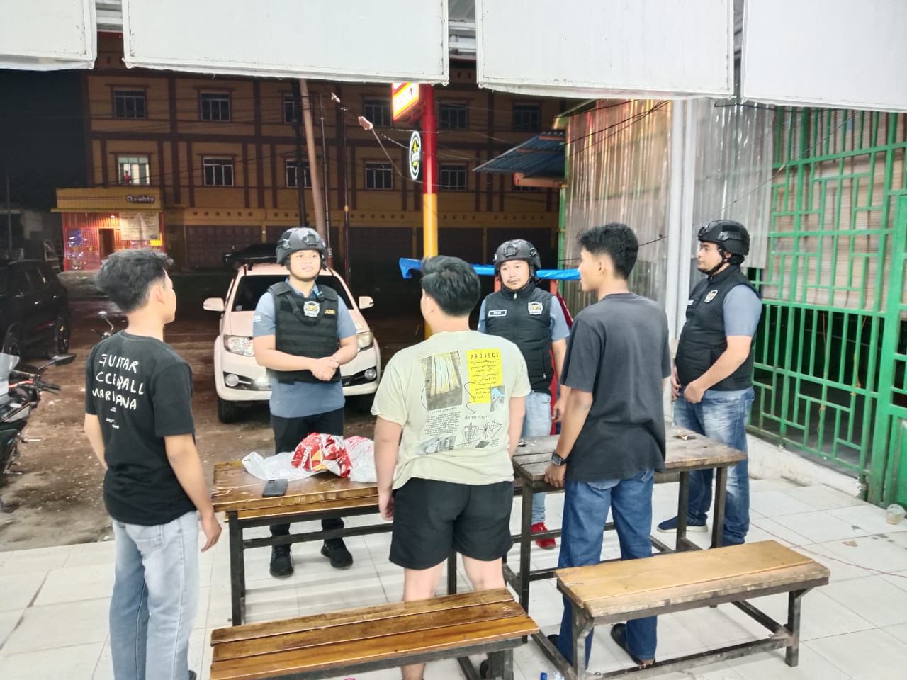 Tim Raga Polres Rohil Laksanakan Patroli Malam Berantas Premanisme dan Genk Motor