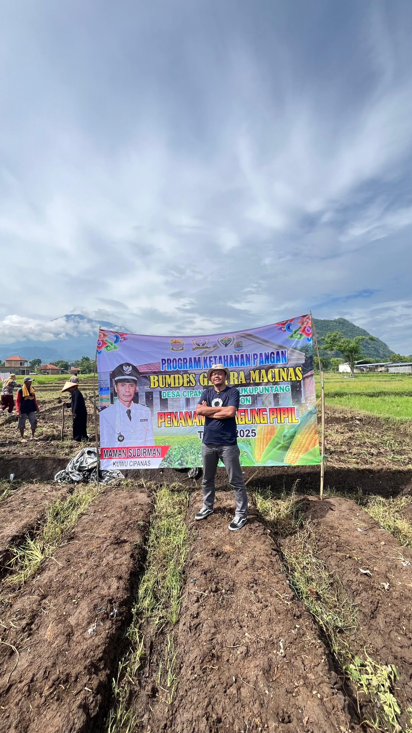 Bumdes Gentra Macinas,Penanaman Jagung Pipil, Dalam Rangka Ketahanan Pangan.